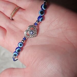 Heart Of Light Evil Eye Energy String Bracelet